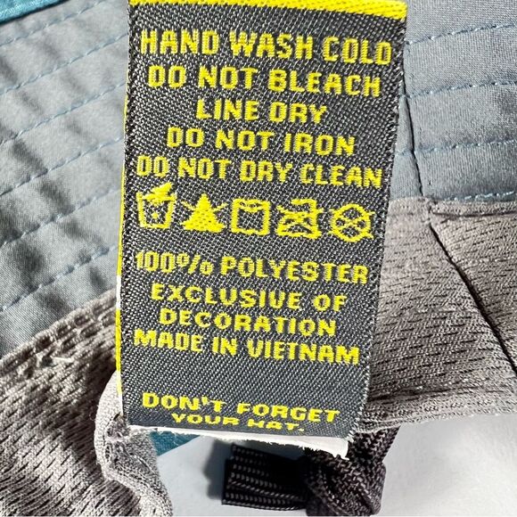 Sunday Afternoon Sunfire Adj Teal Bucket Sun Fishing Boating Hat With Strap - Picture 9 of 13